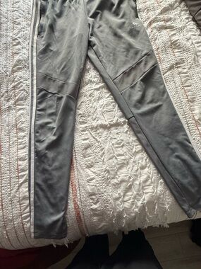 (Pack of 2) adidas Gray Track Joggers with Side Stripes